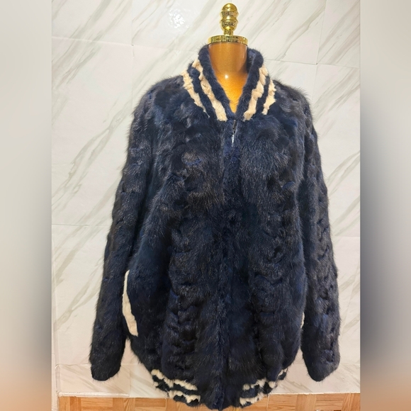 Eizzo damselle mink fur coat jacket - Picture 1 of 16